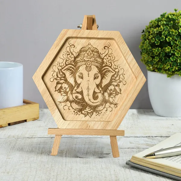 Brown_Non-Customizable_Wooden_Engraved_Ganesha_Showpiece