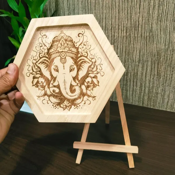 Brown_Non-Customizable_Wooden_Engraved_Ganesha_Showpiece