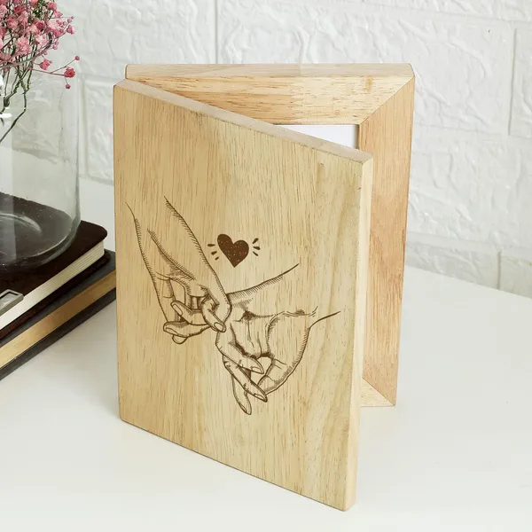 Brown_customizable_Photo_Wooden_Folding_Photo_Frame_With_Together_Forever_Engraved