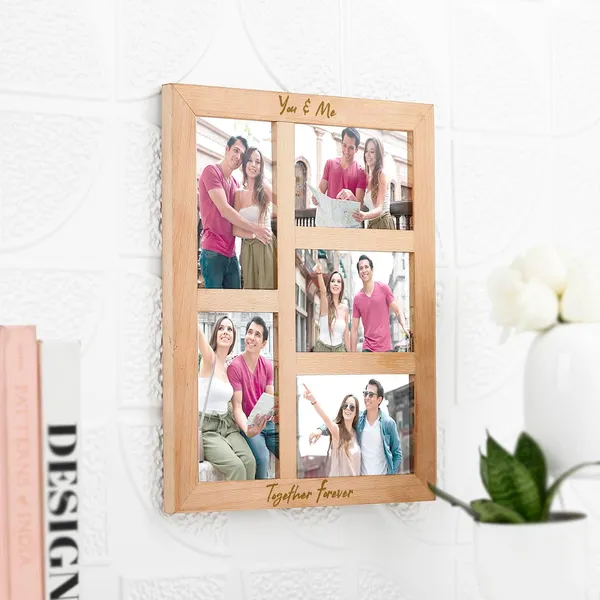 Brown_Customizable_Photo_Collage_You_And_Me_Together_Forever_Frame_With_5_Photo_Slots
