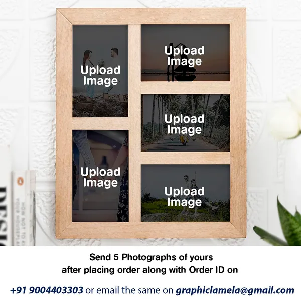 Brown_Customizable_Photo_Collage_You_And_Me_Together_Forever_Frame_With_5_Photo_Slots