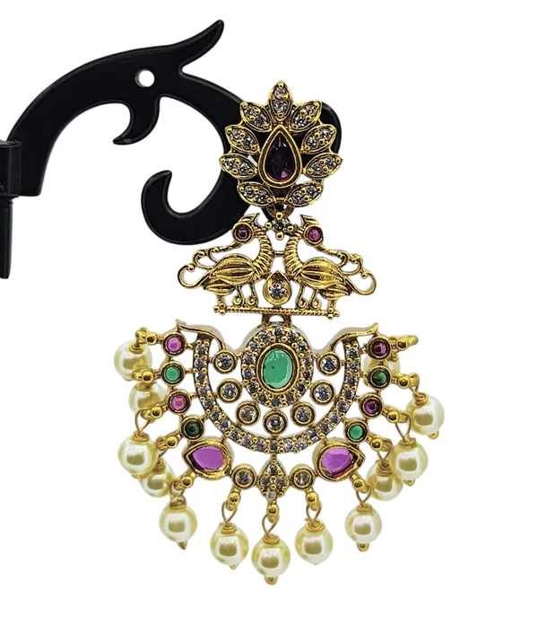 Royal_Peacock_Elephant_Chandbali_with_Pearl_Drops