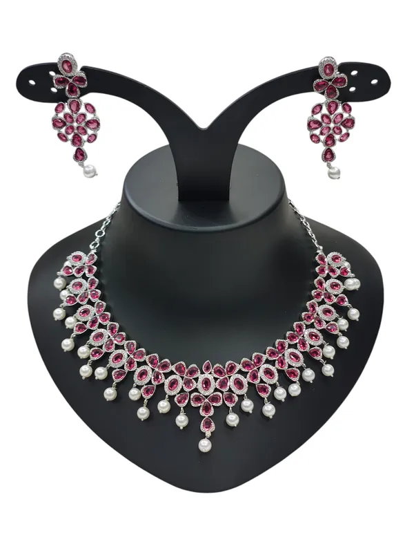 Ruby_Pink_American_Diamond_Stone_Necklace_with_Earring_Set_For_Women