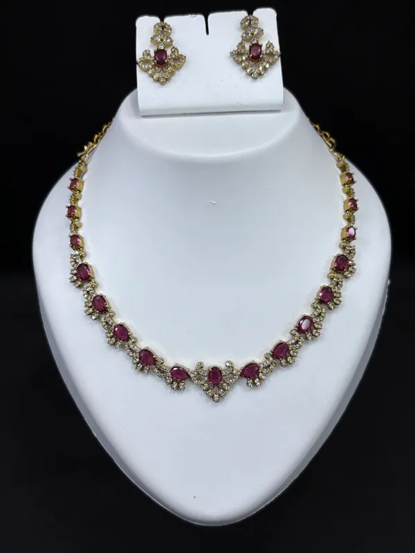 Royal_Ruby_Spark_Necklace_with_Earring_Set_For_Women