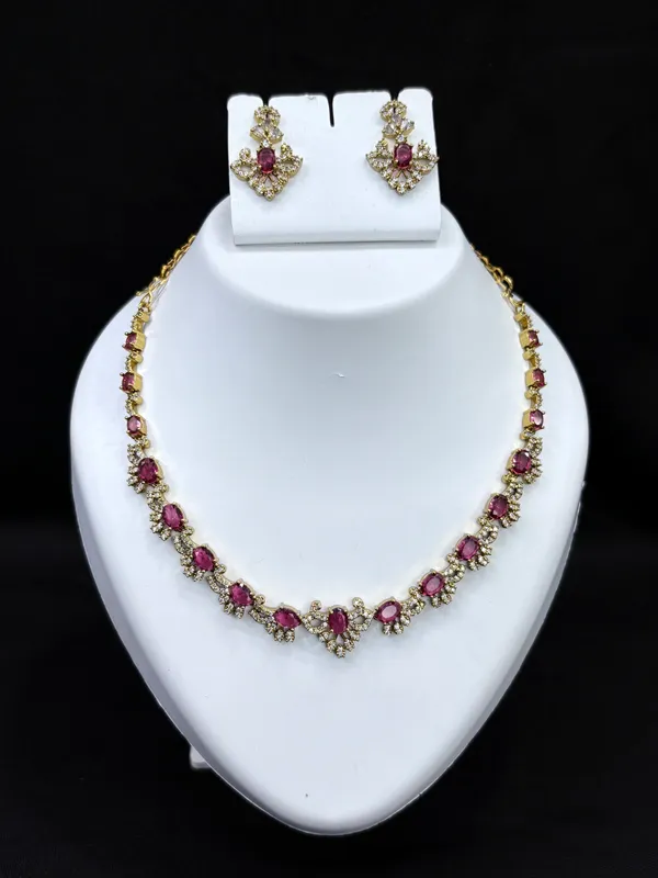 Royal_Ruby_Spark_Necklace_with_Earring_Set_For_Women