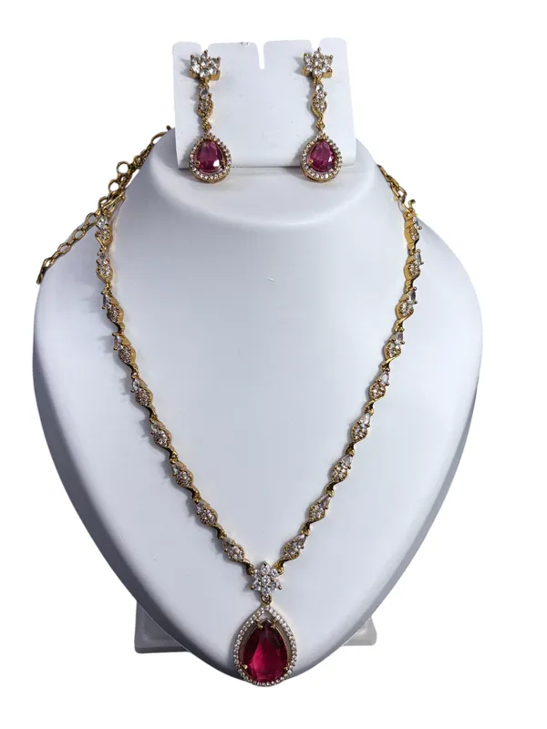 Ruby_Radiance_Teardrop_Necklace_with_Earring_Set_For_Women