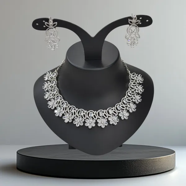 Silver_Tone_American_Diamond_Stone_Necklace_with_Earring_Set_For_Women