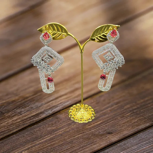 Maroon_American_Diamond_Stone_Earring_Set_For_Women