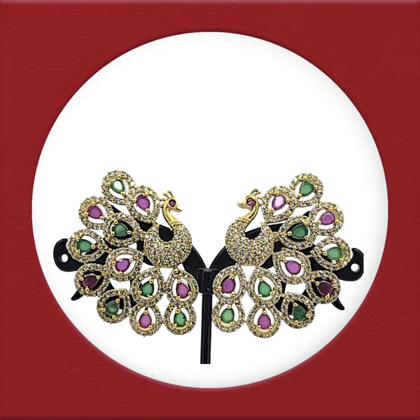 Elegant_Dual-Tone_Peacock_Earrings