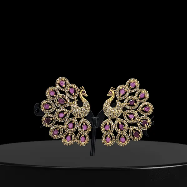 Royal_Ruby_Peacock_Earrings