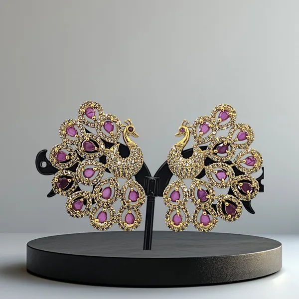 Royal_Ruby_Peacock_Earrings