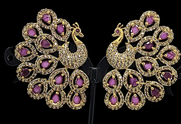 Royal_Ruby_Peacock_Earrings