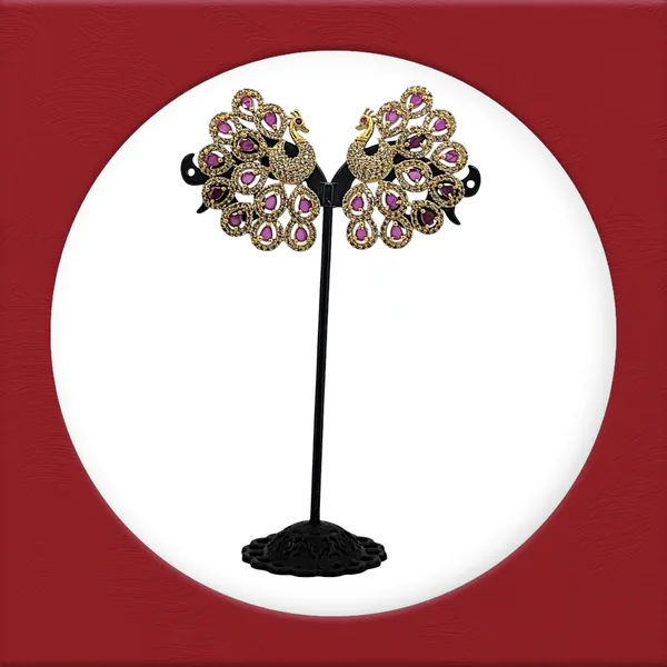 Royal_Ruby_Peacock_Earrings