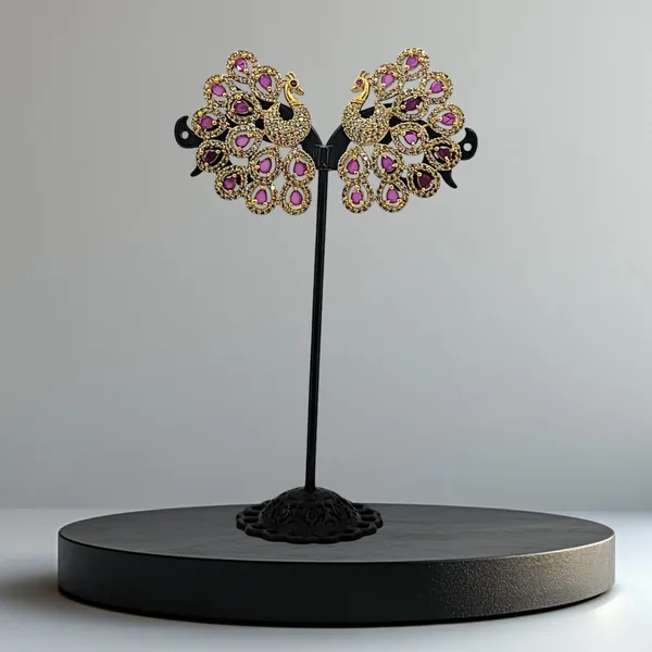 Royal_Ruby_Peacock_Earrings