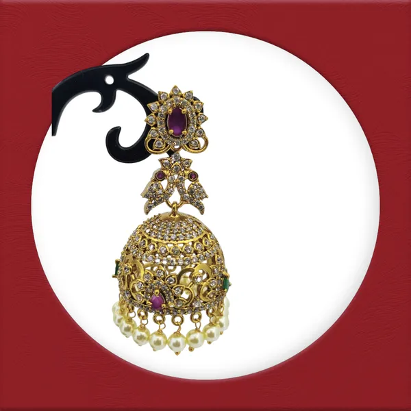 Regal_Ruby_Floral_Jhumka_Earrings