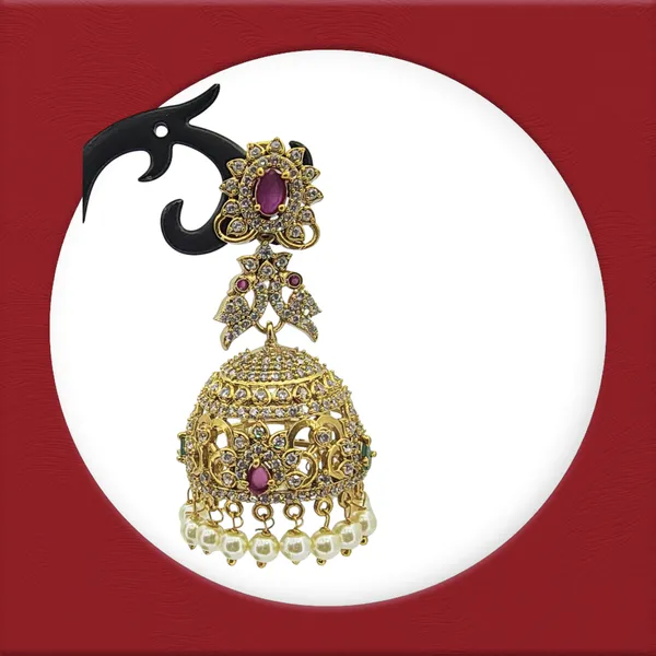 Regal_Ruby_Floral_Jhumka_Earrings