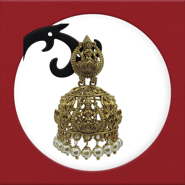 Antique_Temple_Goddess_Jhumka_Earrings