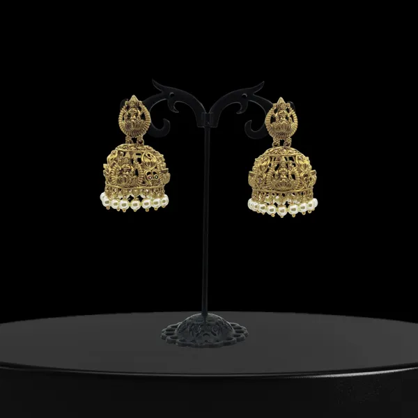 Antique_Temple_Goddess_Jhumka_Earrings