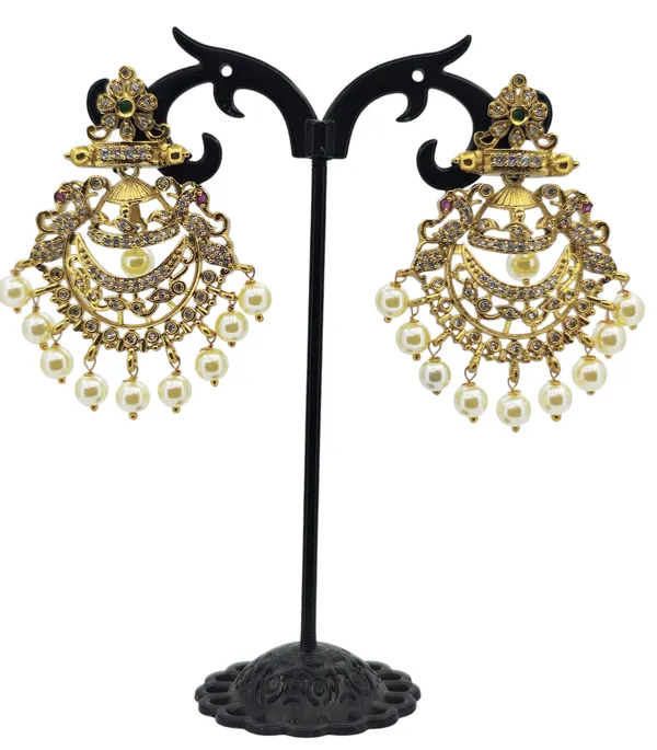 Pearl_Drop_Peacock_Chandbali_Earrings