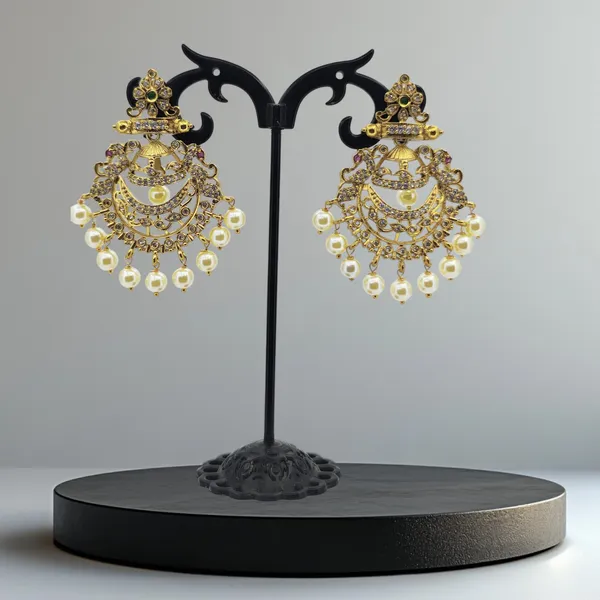 Pearl_Drop_Peacock_Chandbali_Earrings
