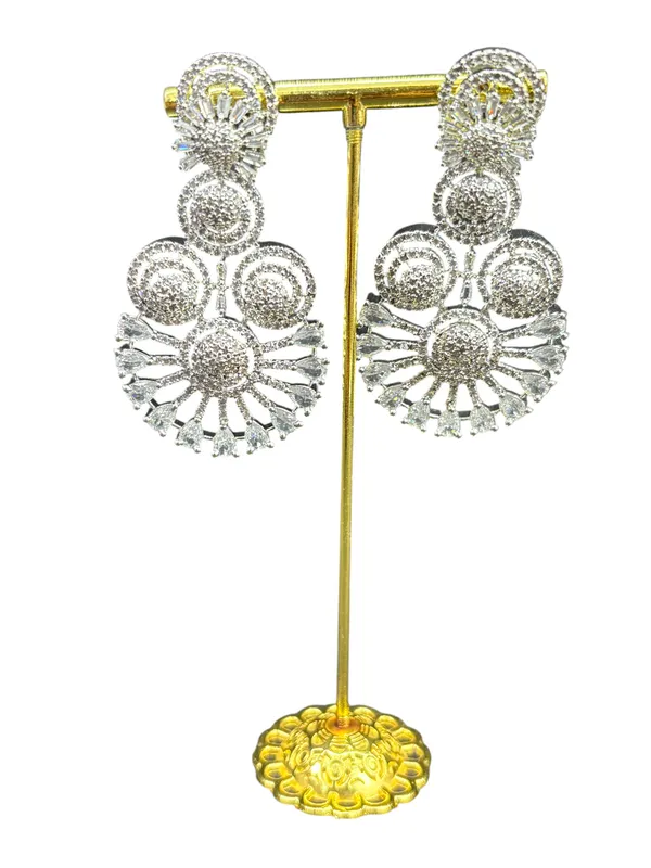 Silver_Tone_American_Diamond_Stone_Earring_Set_For_Women