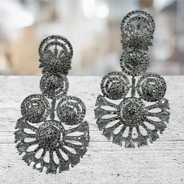 Silver_Tone_American_Diamond_Stone_Earring_Set_For_Women