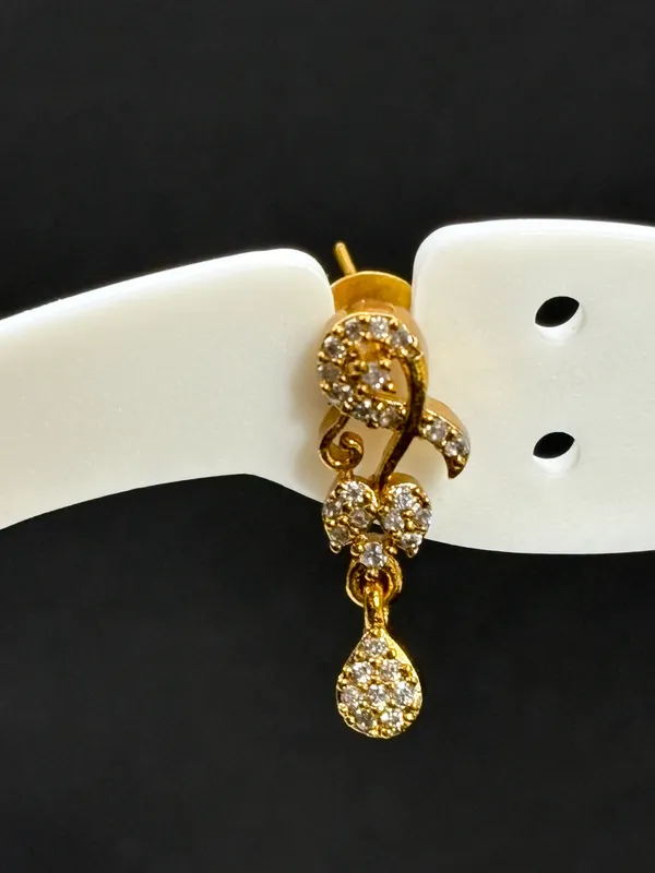 Matt_Gold_Elegant_Crystal_Vine_Necklace_Set_For_Women