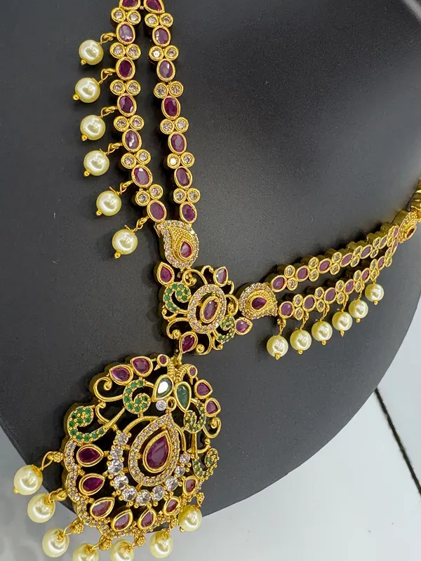 Antique_Gold_Plated_AD_Necklace_Set_with_Green_and_Ruby_Stones