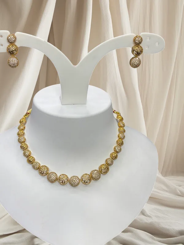 Matt_Gold_American_Diamond_Ad_Stone_Necklace_with_Earring_Set_For_Women