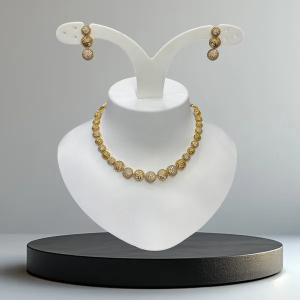 Matt_Gold_American_Diamond_Ad_Stone_Necklace_with_Earring_Set_For_Women