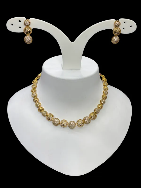 Matt_Gold_American_Diamond_Ad_Stone_Necklace_with_Earring_Set_For_Women