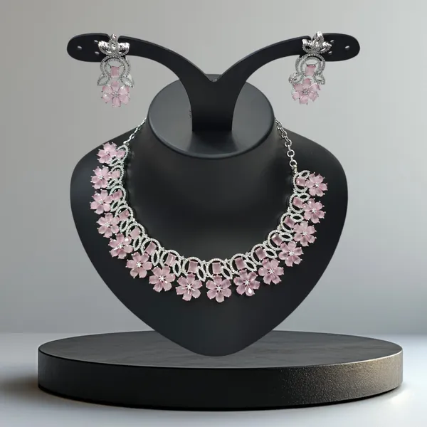 Pink_American_Diamond_Stone_Necklace_with_Earring_Set_For_Women