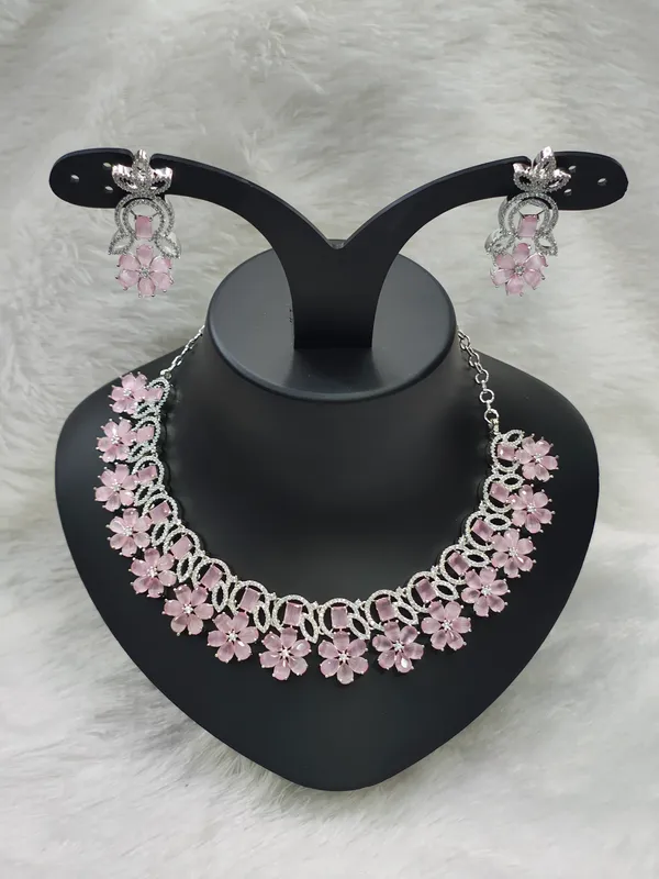 Pink_American_Diamond_Stone_Necklace_with_Earring_Set_For_Women