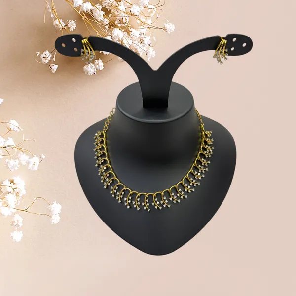 Matt_Gold_American_Diamond_Stone_Necklace_with_Earring_Set_For_Women