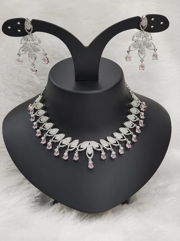 Baby_Pink_American_Diamond_Stone_Necklace_with_Earring_Set_For_Women