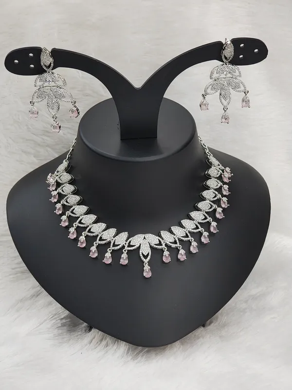 Baby_Pink_American_Diamond_Stone_Necklace_with_Earring_Set_For_Women