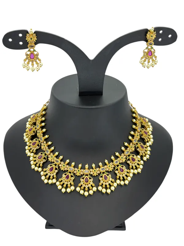 Royal_Ruby_Drop_Temple_Necklace_Set