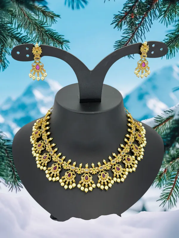 Royal_Ruby_Drop_Temple_Necklace_Set