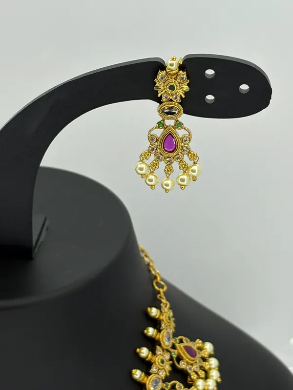 Royal_Ruby_Drop_Temple_Necklace_Set