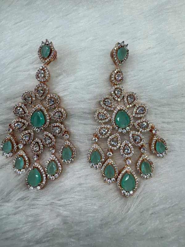 Mint_American_Diamond_Stone_Earring_Set_For_Women