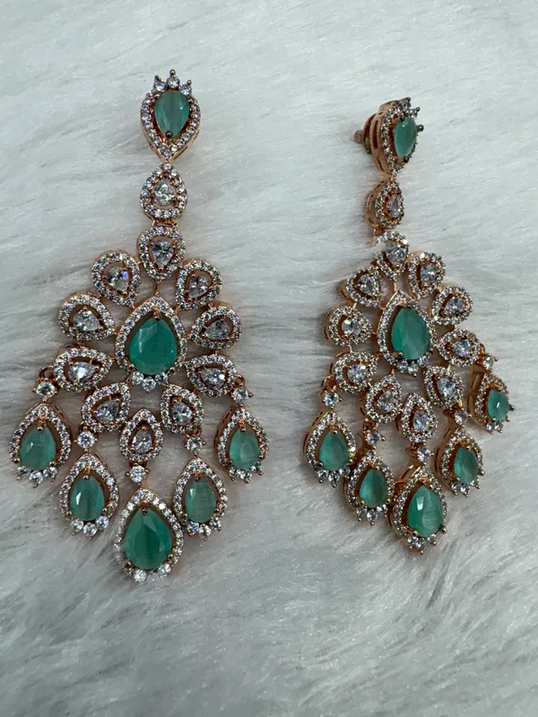 Mint_American_Diamond_Stone_Earring_Set_For_Women