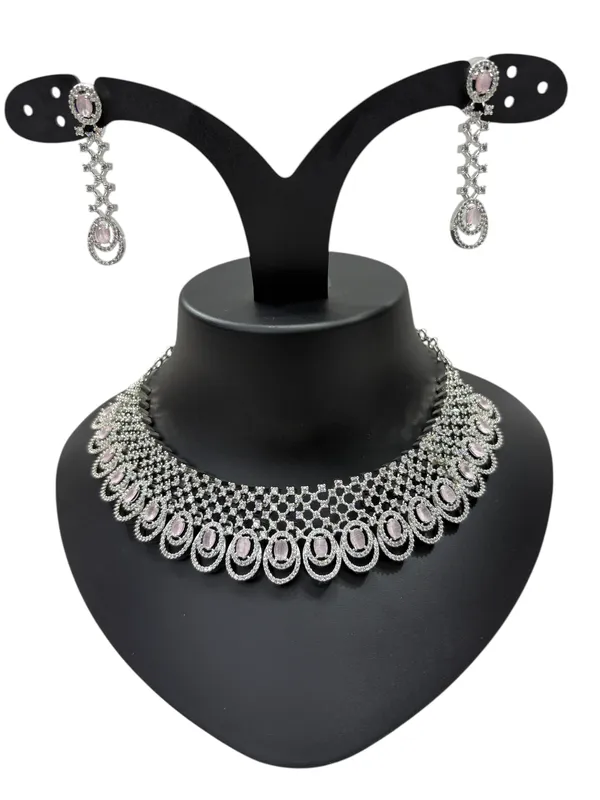 Baby_Pink_American_Diamond_Stone_Choker_Necklace_with_Earring_Set_For_Women