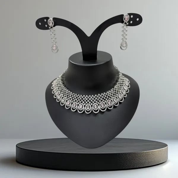 Baby_Pink_American_Diamond_Stone_Choker_Necklace_with_Earring_Set_For_Women