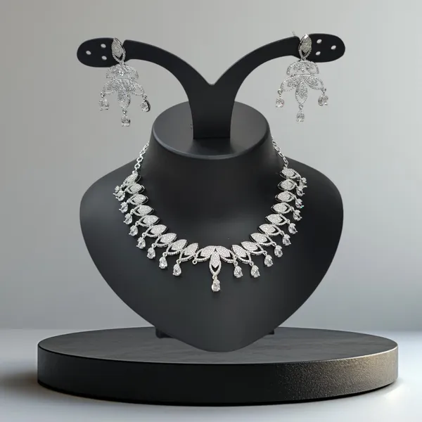 Silver_Tone_American_Diamond_Stone_Necklace_with_Earring_Set_For_Women
