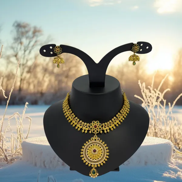 Traditional_Gold-Plated_Lakshmi_Coin_&_Temple_Design_Necklace_Set