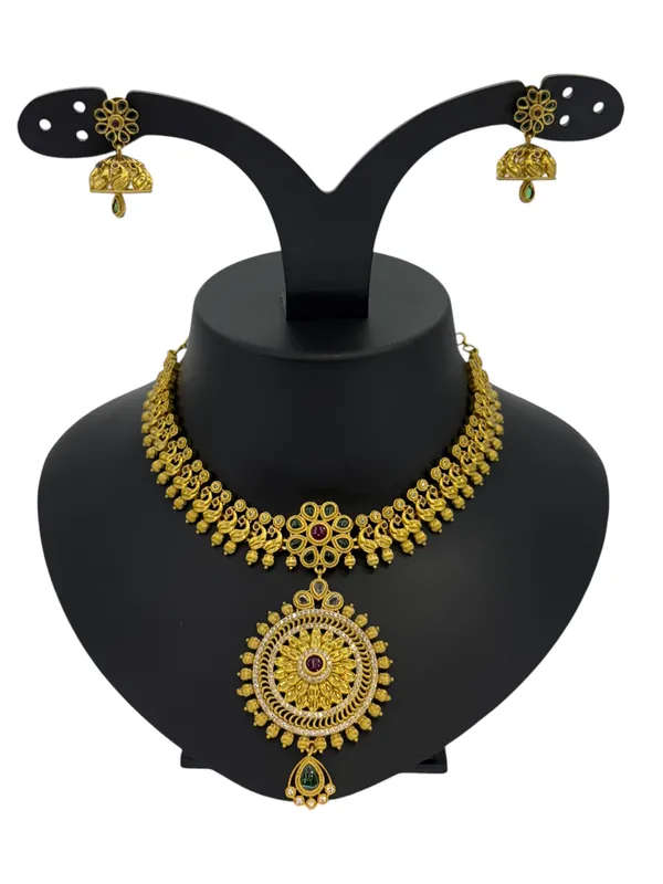 Traditional_Gold-Plated_Lakshmi_Coin_&_Temple_Design_Necklace_Set