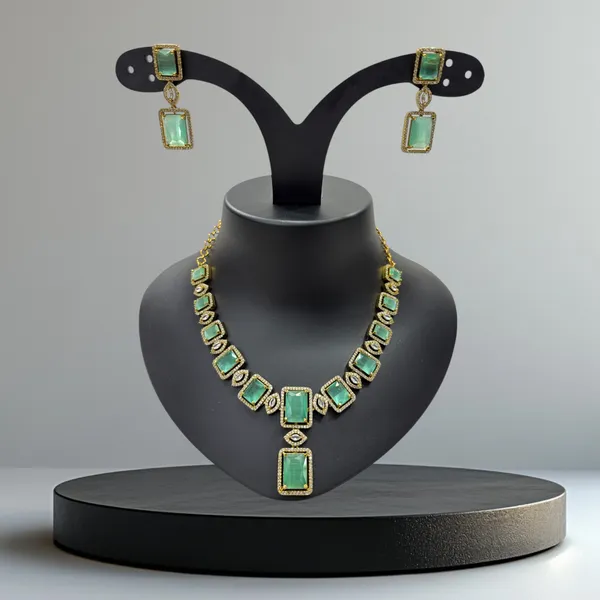 Mint_Green_American_Diamond_Stone_Necklace_with_Earring_Set_For_Women