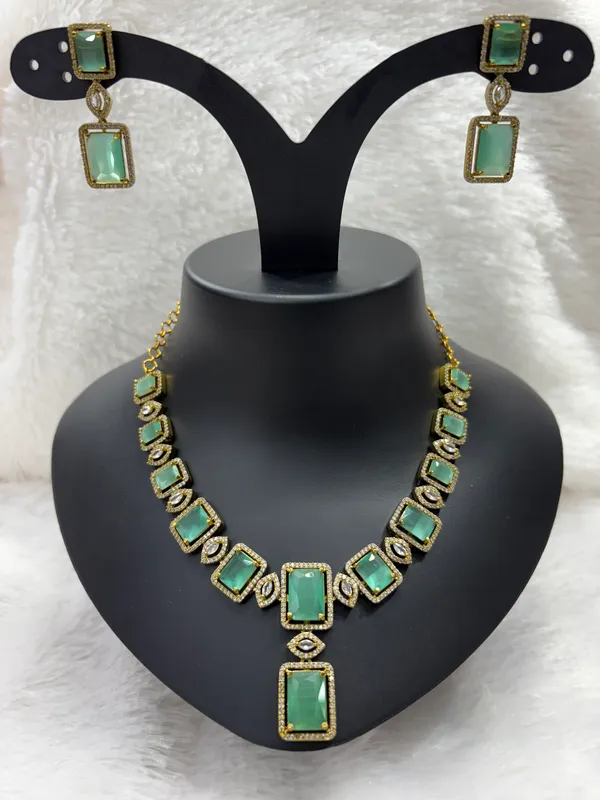 Mint_Green_American_Diamond_Stone_Necklace_with_Earring_Set_For_Women