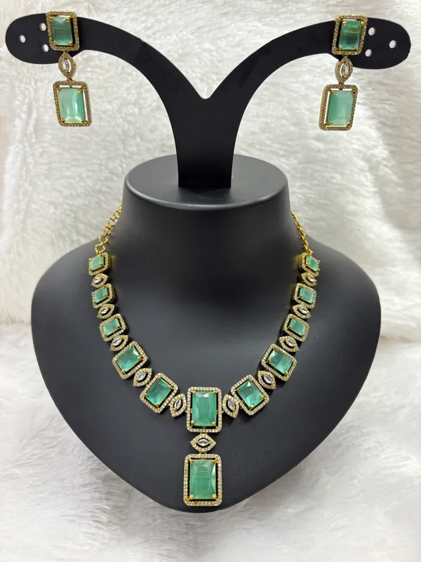 Mint_Green_American_Diamond_Stone_Necklace_with_Earring_Set_For_Women
