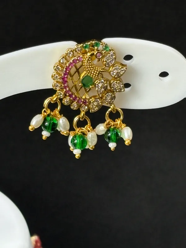 Matt_Gold_Antique_Necklace_Set_For_Women